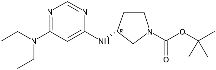 (R)-tert-Butyl 3-((6-(diethylamino)pyrimidin-4-yl)amino)pyrrolidine-1-carboxylate