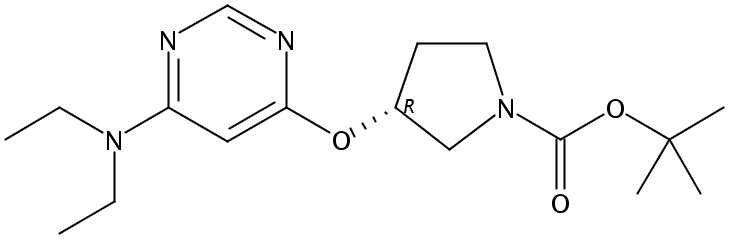 (R)-tert-Butyl 3-((6-(diethylamino)pyrimidin-4-yl)oxy)pyrrolidine-1-carboxylate