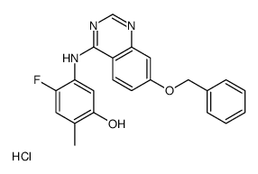 5-{[7-(Benzyloxy)-4-quinazolinyl]amino}-4-fluoro-2-methylphenol h ydrochloride (1:1)