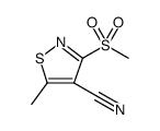 4-Isothiazolecarbonitrile, 5-methyl-3-(methylsulfonyl)