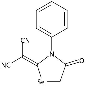 丙烷二氰基,2-(4-氧代-3-苯基-2-硒氮杂环戊烷亚基)-