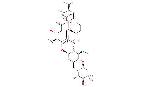 [5-(4,5-二羟基-4,6-二甲基-四氢吡喃-2-基)氧代-4-(二甲氨基)-2-[[(4R,5S,6S,7R,9R,10R,11E,13E,16R)-10-[5-(二甲氨基)-6-甲基-四氢吡喃-2-基]氧代-4-羟基-5-甲氧基-9,16-二甲基-2-羰基-7-(2-羰基乙基)-1-氧杂环十六碳-11,13-二烯-6-y