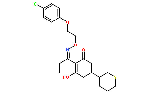 2-环己烯-1-酮,2-[1-[[2-(4-氯苯氧基)乙氧基]亚氨基]丙基]-3-羟基-5-(四氢-2H-噻喃-3-基)-