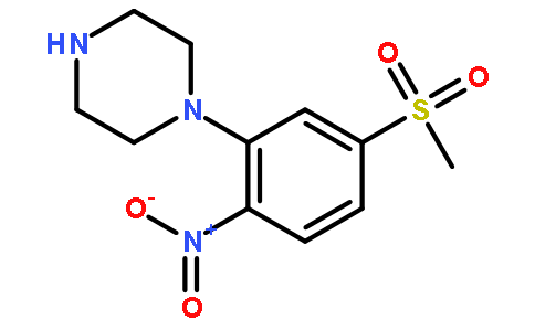 N-(5-甲砜基-2-硝基苯基)哌嗪