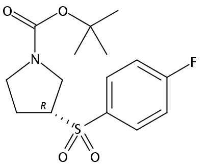 (R)-tert-Butyl 3-((4-fluorophenyl)sulfonyl)pyrrolidine-1-carboxylate