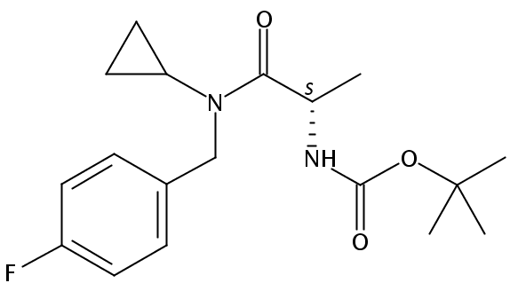 (S)-tert-Butyl (1-(cyclopropyl(4-fluorobenzyl)amino)-1-oxopropan-2-yl)carbamate