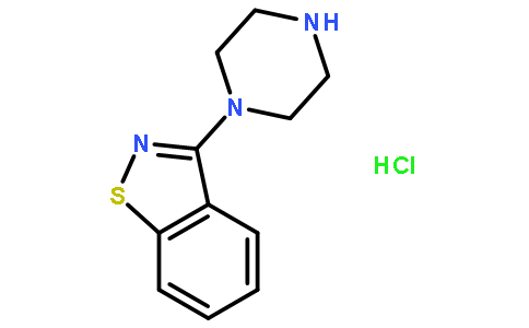 3-(1-哌嗪基)苯并异噻唑盐酸盐