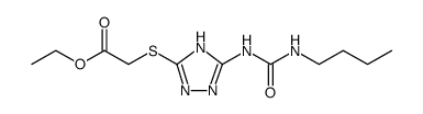 Acetic acid, 2-[[3-[[(butylamino)carbonyl]amino]-1H-1,2,4-triazol-5-yl]thio]-, ethyl ester