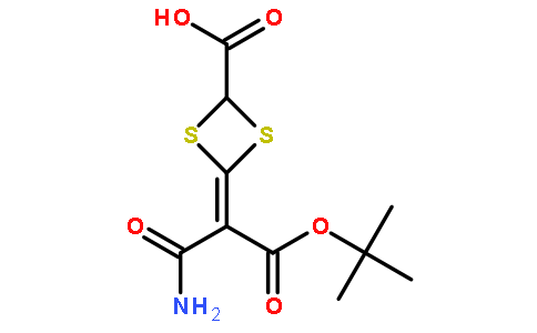 4-(1-氨基-3-叔丁氧基-1,3-二氧代-2-烯基)-1,3-二硫杂环丁烷-2-羧酸