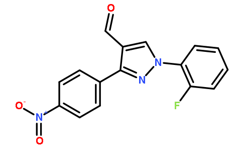 1-(2-FLUOROPHENYL)-3-(4-NITROPHENYL)-1H-PYRAZOLE-4-CARBALDEHYDE