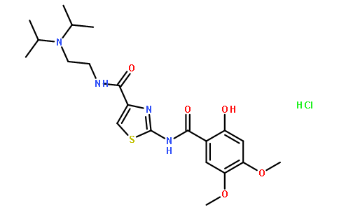 N-[2-(双异丙基氨基)乙基]-2-[(2-羟基-4,5-二甲氧基苯甲酰)氨基]-4-噻唑甲酰胺盐酸盐