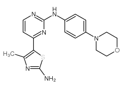 4-(2-氨基-4-甲基-5-噻唑基)-N-[4-(4-吗啉基)苯基]-2-嘧啶胺