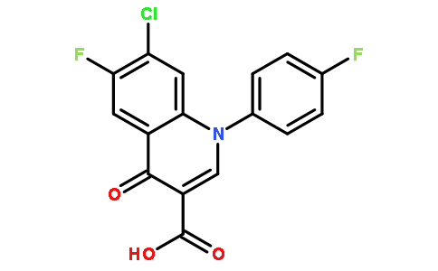 7-氯-6-氟-1-对氟苯基-1,4-二氢-4-氧代-3-喹啉羧酸