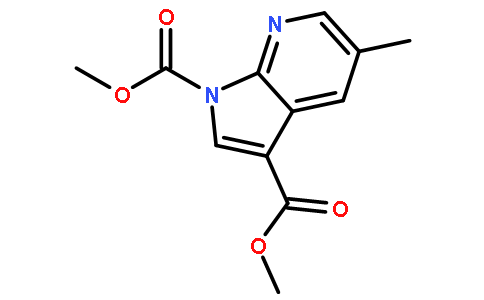 5-甲基-1H-吡咯并[2,3-b]吡啶-1,3-二羧酸二甲酯