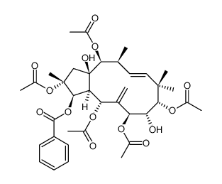 (2R,3R,3aS,4R,6S,7S,8S,12S,13S,13aR,E)-3-(benzoyloxy)-7,13a-dihydroxy-2,9,9,12-tetramethyl-5-methylene-2,3,3a,4,5,6,7,8,9,12,13,13a-dodecahydro-1H-cyclopenta[12]annulene-2,4,6,8,13-pentayl pentaacetate