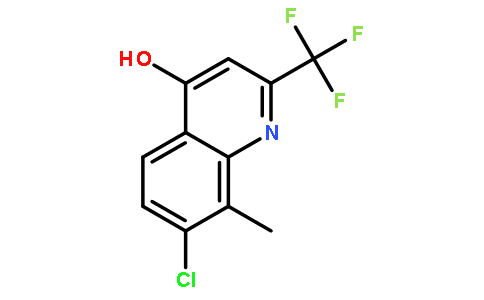 7-氯-8-甲基-4-羟基-2-(三氟甲基)喹啉