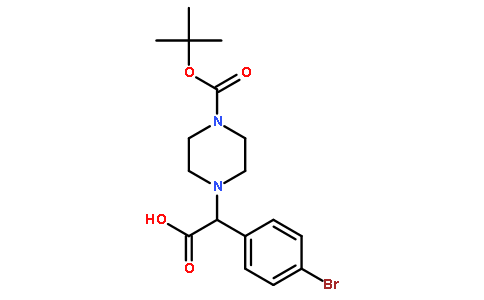 2-(4-Boc-哌嗪)-2-(4-溴苯基)乙酸