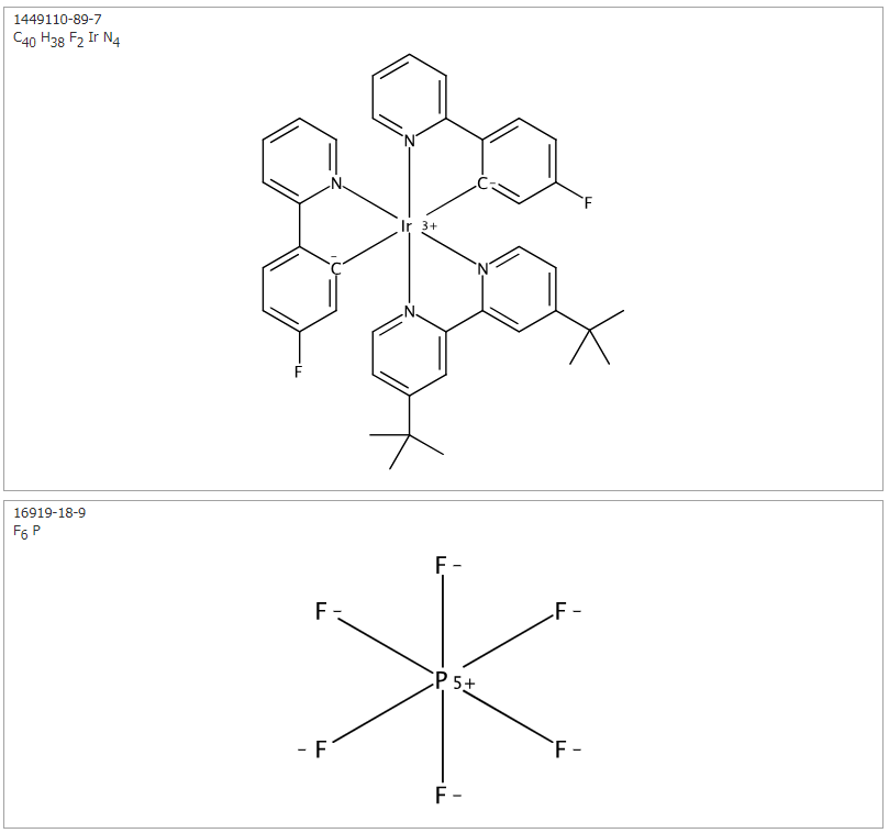 [2,2'-联(4-叔丁基吡啶)]双[2-(4-氟苯基)吡啶]铱(III) 六氟磷酸盐