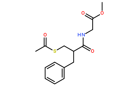 甲基 N-[3-(乙酰基硫烷基)-2-苯甲基丙酰]甘氨酸酸酯