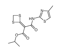 Isopropyl-2-(1,3-dithietane-2-ylidene)-2[N-(4-methyl2-thiazol-2-yl)carbamoyl] acetate