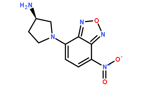 (R)-(-)-NBD-APy[=(R)-(-)-4-硝基-7-(3-氨基吡咯烷-1-基)-2,1,3-苯并恶二唑][用于旋光纯度测定的高效液相色谱标记试剂]