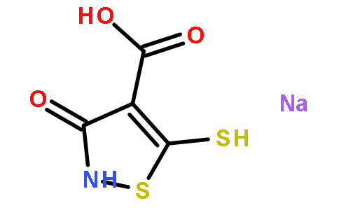 2,3-二氢-5-巯基-3-氧代-4-异噻唑甲酸钠盐