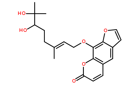 9-[[(2E)-6,7-二羟基-3,7-二甲基-2-辛烯-1-基]氧基]-7H-呋喃并[3,2-G][1]苯并吡喃-7-酮