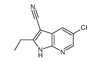 5-氯-2-乙基-1H-吡咯并[2,3-B]吡啶-3-甲腈