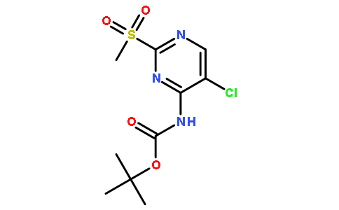 (5-氯-2-(甲基磺酰基)嘧啶-4-基)氨基甲酸叔丁酯