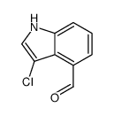 3-氯-1H-吲哚-4-甲醛