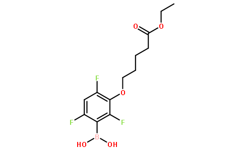 3-(4-乙氧基羰基丁基氧基)-2,4,6-三氟苯硼酸