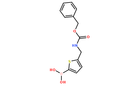 5-((苄氧基羰基氨基)甲基)噻吩-2-硼酸