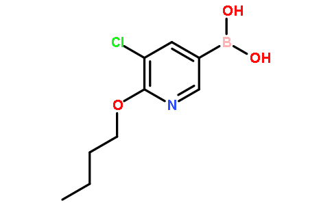 6-丁氧基-5-氯吡啶-3-硼酸