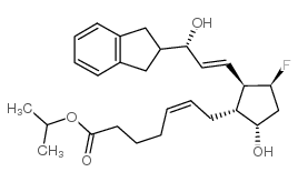 propan-2-yl 7-[(1R,2R,3S,5S)-2-[(3R)-3-(2,3-dihydro-1H-inden-2-yl)-3-hydroxyprop-1-enyl]-3-fluoro-5-hydroxycyclopentyl]hept-5-enoate