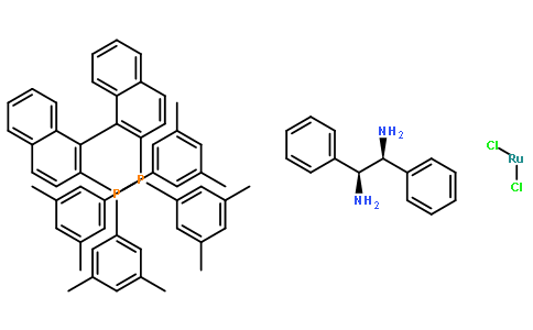 Dichloro{(S)-(-)-2,2'-bis[di(3,5-xylyl)phosphino]-1,1'-binaphthyl}[(1S,2S)-(-)-1,2-diphenylethylenediamine]ruthenium(II),RuCl2[(