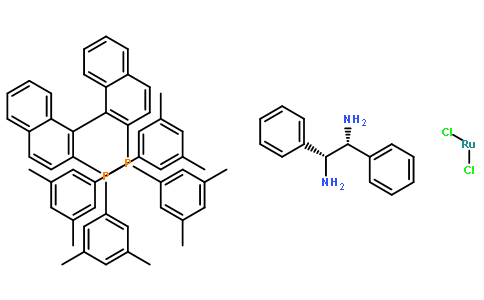 Dichloro{(R)-(+)-2,2'-bis[di(3,5-xylyl)phosphino]-1,1'-binaphthyl}[(1R,2R)-(+)-1,2-diphenylethylenediamine]ruthenium(II),RuCl2[(