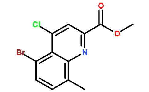 5-溴-4-氯-8-甲基喹啉-2-羧酸甲酯