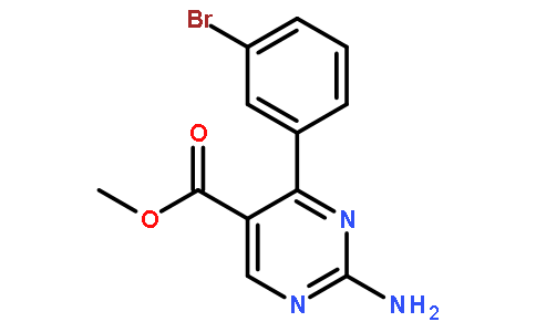 2-氨基-4-(3-溴苯基)嘧啶-5-羧酸甲酯
