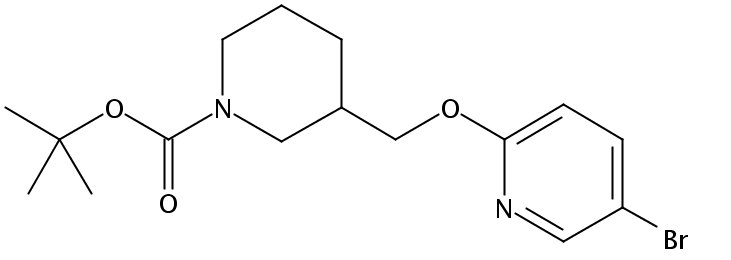 tert-Butyl 3-(((5-bromopyridin-2-yl)oxy)methyl)piperidine-1-carboxylate