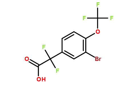 2-(3-溴-4-(三氟甲氧基)苯基)-2,2-二氟乙酸