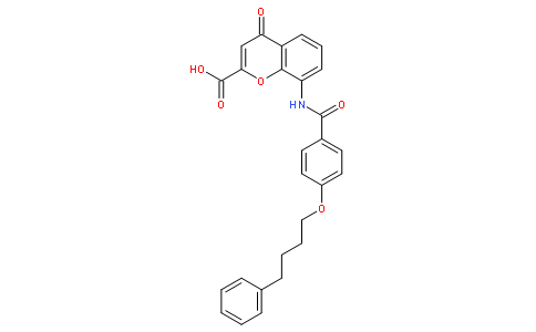 4-Oxo-8-[4-(4-phenylbutoxy)benzoylamino]-4H-1-benzopyran-2-carboxylic Acid