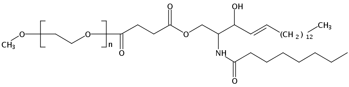 N-octanoyl-sphingosine-1-{succinyl[methoxy(polyethylene glycol)750]}