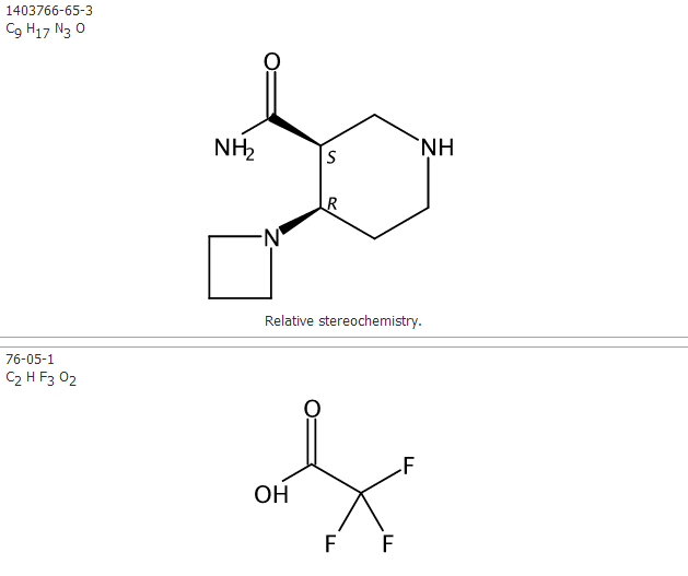 cis-4-(azetidin-1-yl)piperidine-3-carboxamide