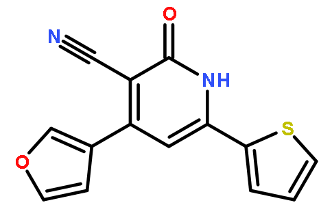 4-(呋喃-3-基)-2-氧代-6-(噻吩-2-基)-1,2-二氢吡啶-3-甲腈