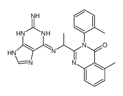 2-[1-[(2-amino-7H-purin-6-yl)amino]ethyl]-5-methyl-3-(2-methylphenyl)quinazolin-4-one