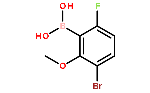 3-溴-6-氟-2-甲氧基苯硼酸