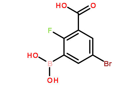 5-溴-3-羧基-2-氟苯硼酸