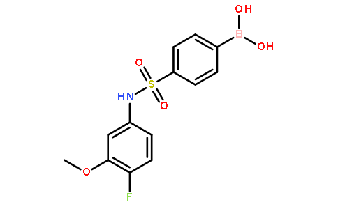4-(N-(4-氟-3-甲氧基苯基)磺酰基)苯硼酸
