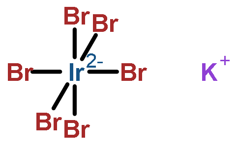 六溴铱(IV)酸钾, Ir min