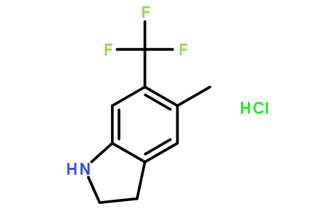 6-三氟甲基-5-甲基吲哚啉鹽酸鹽